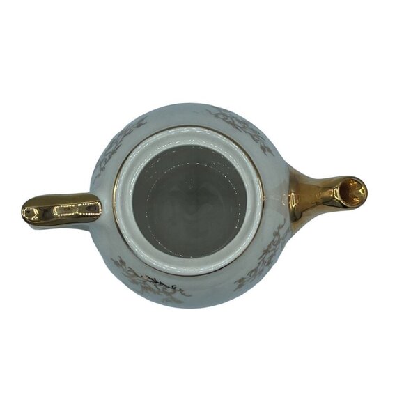 Hand painted 22-Kt. Gold 50th Anniversary Teapot with Lid - Picture 9 of 11